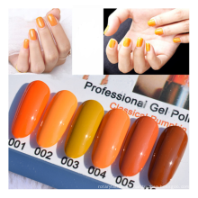 Esmalte de uñas en gel color calabaza 6 colores 15 ml